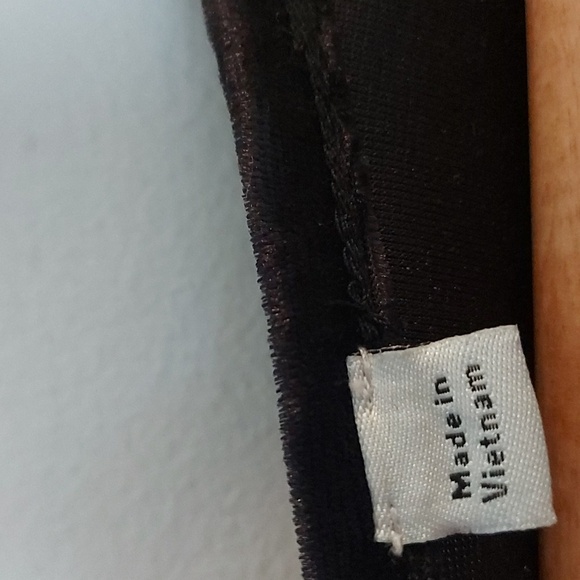 Vince Square Neck Plush Velour Fitted Long Sleeve Top Black Size Large - Picture 8 of 10